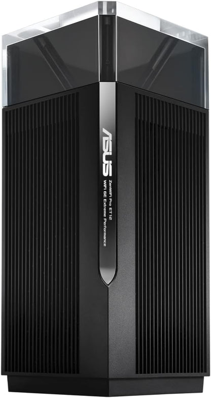 ASUS ROG Rapture GT6 (2PK) Tri-Band WiFi 6 Gaming Mesh WiFi System, Covers up to 5,800 sq ft, 2.5 Gbps Port, Triple-Level Game Acceleration, UNII 4, Free Lifetime Internet Security - Black