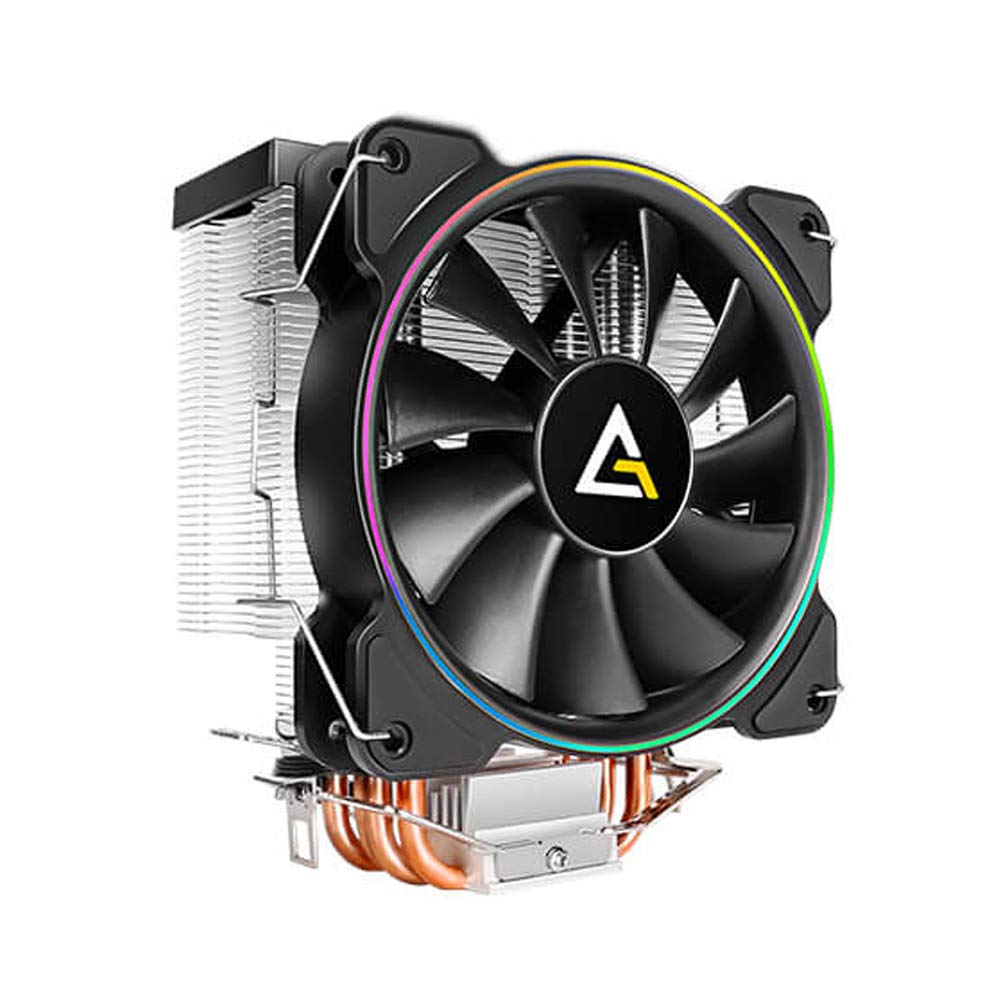 Antec CPU Cooler, A400 RGB, 4-Pin Connector PWM Silent Fan for Intel LGA 775/1150 / 1151/1155 / 1156/1366 / 2011/2066 & AMD Socket FM2 / FM1 / AM3+ / AM3 / AM2 + / AM2 / AM4