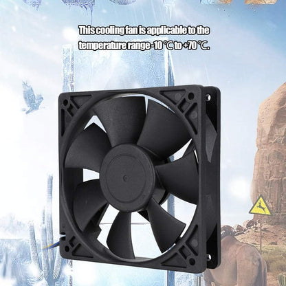 Cooling Fan, Automatic Speed Control PWM Cooling Fan, 4Pin Cooling Fan, for Extreme Heat Dissipation/Server Using