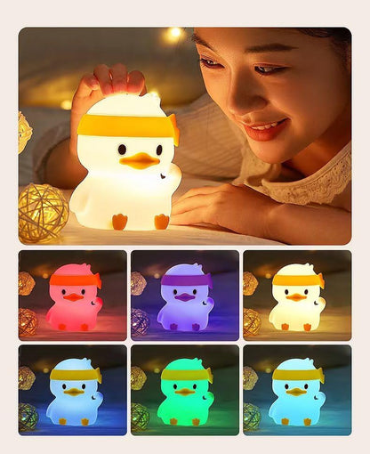 Dimanito Cute Kids Night Light Night Lamp Night Lights for Kids Bedroom Toddler Baby Portable Silicone Battery Led Nightlight Nursery (Cute Bunny)