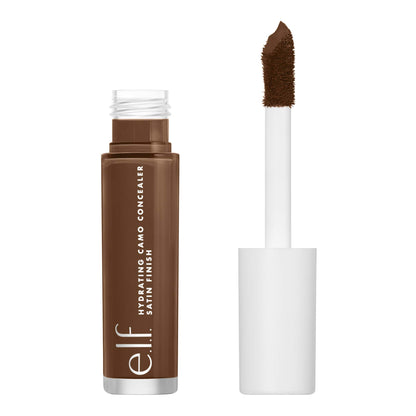 e.l.f, Hydrating Camo Concealer, Lightweight, Full Coverage, Long Lasting, Conceals, Corrects, Covers, Hydrates, Highlights, Medium Peach, Satin Finish, 25 Shades, All-Day Wear, 0.20 Fl Oz