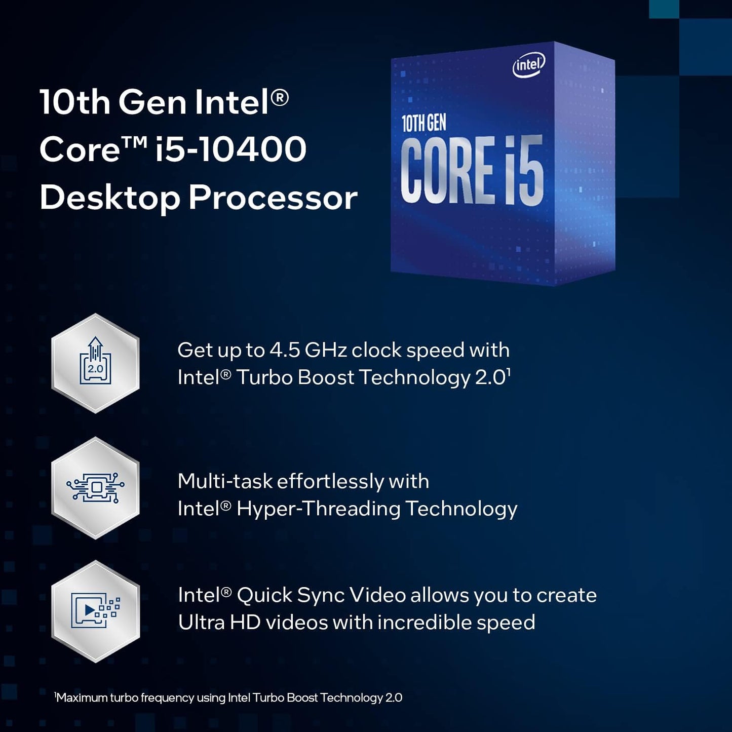 Intel Core i5-10400 6 Cores, 4.3GHz,12M Cache, Processor