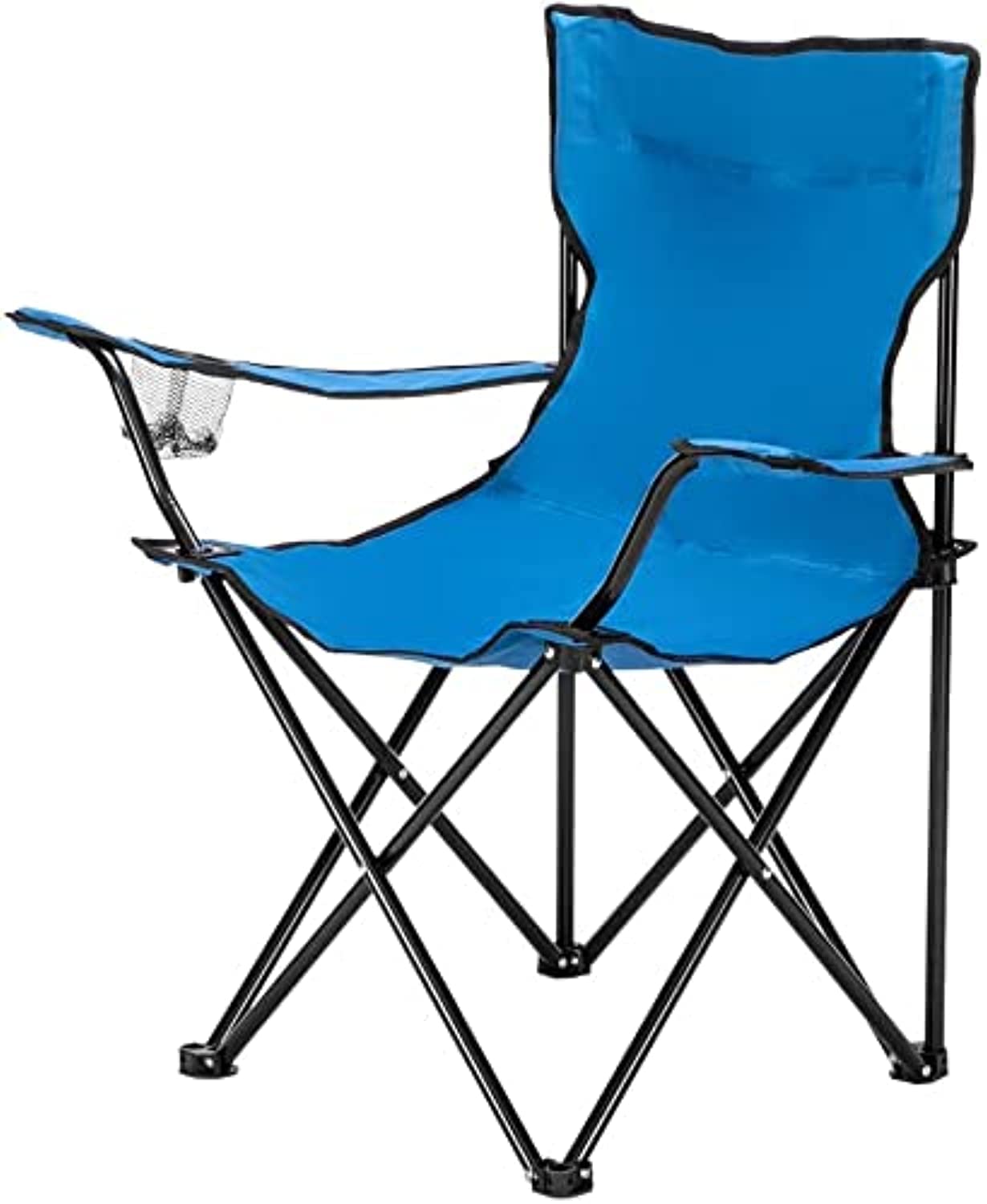 ECVV Beach Camping Folding Chair, Ultralight Backpacking Chair without Cup Holde, Carry Bag Compact & Heavy Duty Outdoor, Camping, BBQ, Beach, Travel, Picnic, Festival