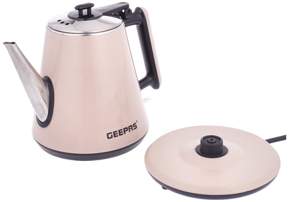 Geepas Portable Double Layer 1.2L Electric Kettle with Inner Stainless Steel & Auto Shut-Off GK38012