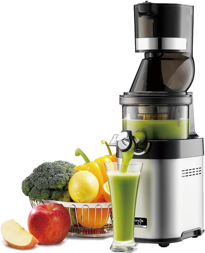 Kuvings CS600 Whole Slow Juicer with BPA-Free Components, 24 Hour Operation, Easy to Clean, Heavy Duty, Commercial Grade, Stainless Steel