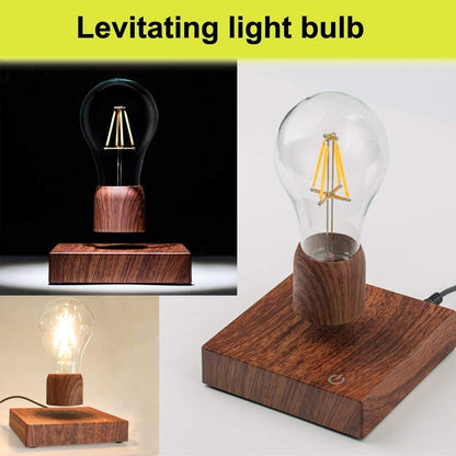 Vitacelli Magnetic Levitating Floating Wireless LED Light Bulb Desk Lamp for Unique Gifts, Room Decor, Night Light, Home Office Decor Desk Tech Toys