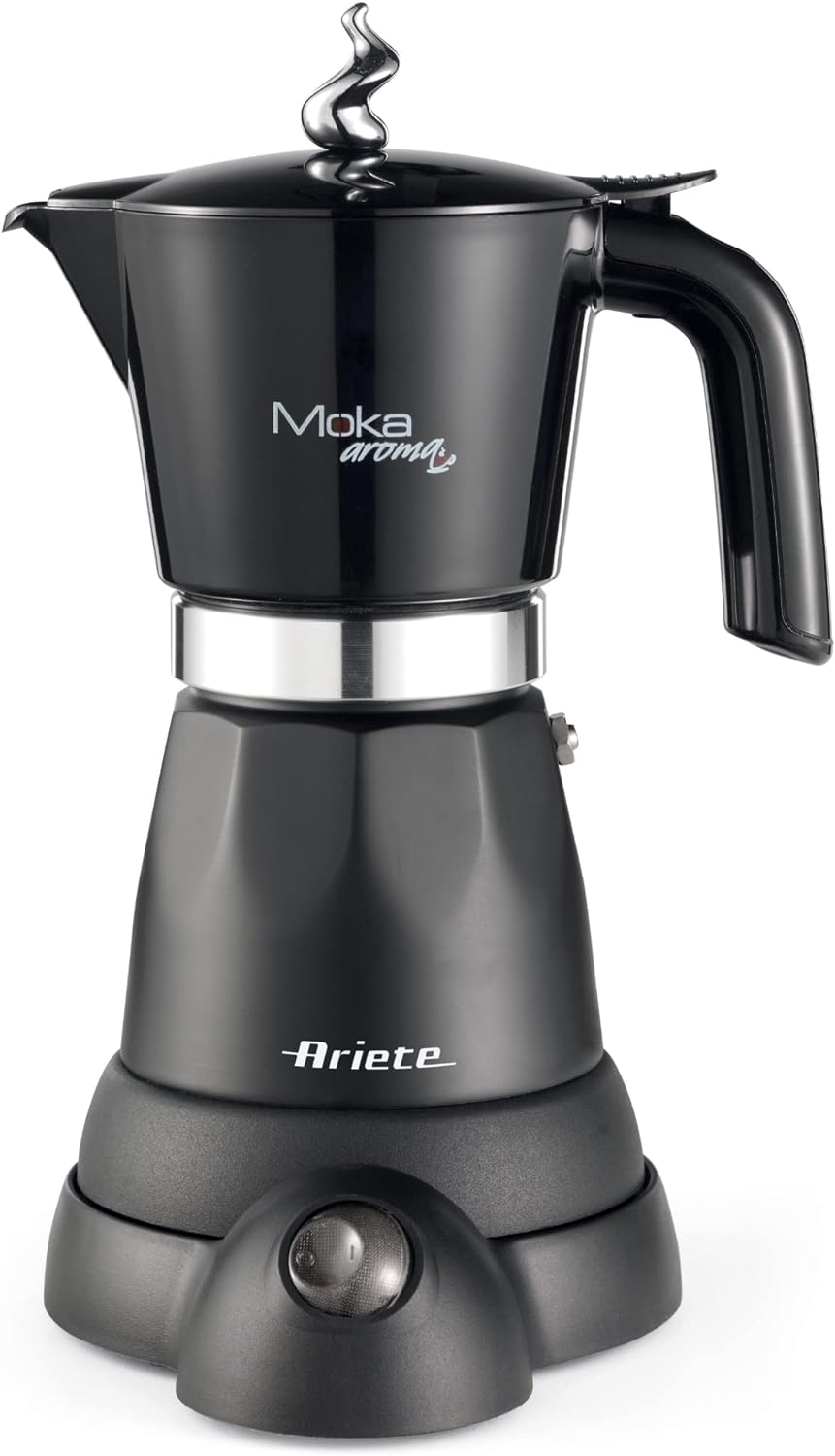 Ariete Espresso Coffee Machine with Grinder and Milk Frother, 1600W, 15 Bar, Maxi Cappuccino Maker, Compatible with Ground Coffee and ESE Pods, Auto shut-off, Ideal for Home and Office - ART1313