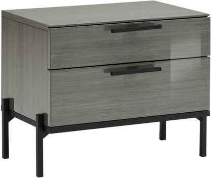 Chattels & More Novecento Night Stand Silverwood L 69.6 Cm | D 46.6 Cm | H 56 Cm Grey