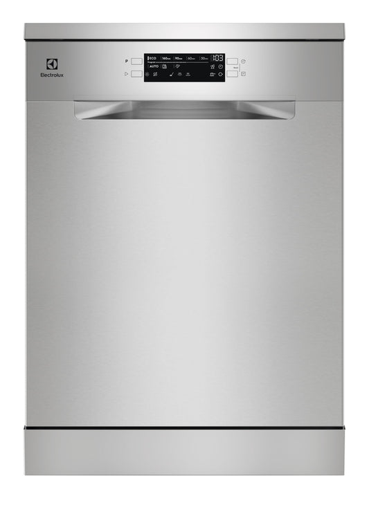 Electrolux Freestanding Dishwasher 60cm, 14 Place Settings, 8 Programs, Inverter Motor, Fully Automatic with advanced AirDry Technology, ExtraHygiene & Eco Program, SatelliteClean, ESM48311SX, Silver