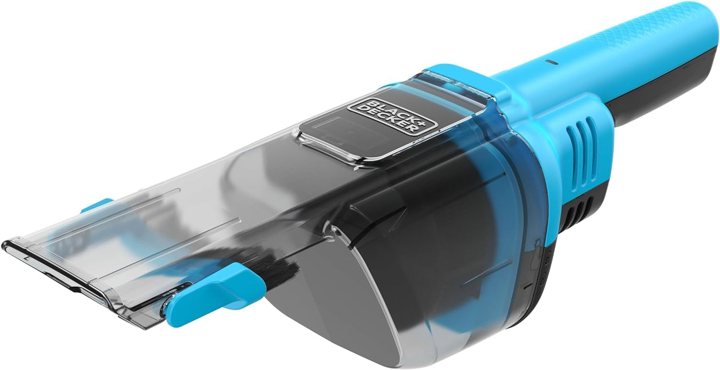 Black+Decker NVD215J-QW, Handheld Vacuum Cleaner, Blue