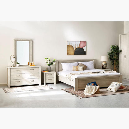 Home Box Aurelia 5-Piece King Bedroom Set 201 x 95.5 x 190.2 Cm Beige