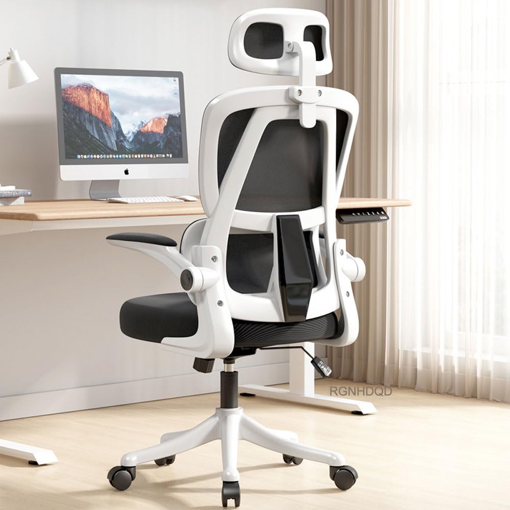 Home Office Desk Chair, Ergonomic Chair with Lumbar Support Armrest, with independent lumbar support Gaming Mesh Chair for Home with Headrest, Computer Chair with Armrest, Home Comfortable Chair