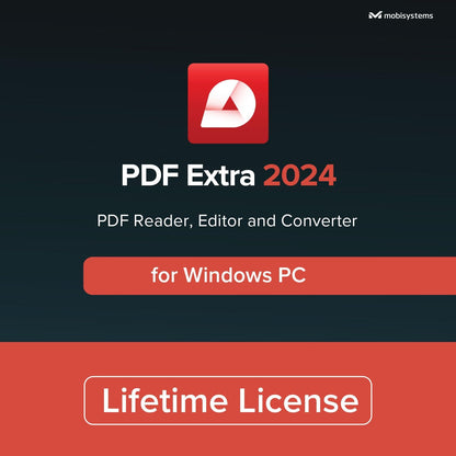 PDF Extra 2023 - Professional PDF Editor – Edit, Protect, Annotate, Convert, Fill & Sign PDFs - 1 Windows PC / 1 User / Lifetime License