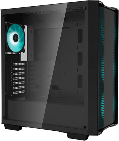 Deepcool MID TOWER CASE CG560 Side window Black MidTower Power supply included No