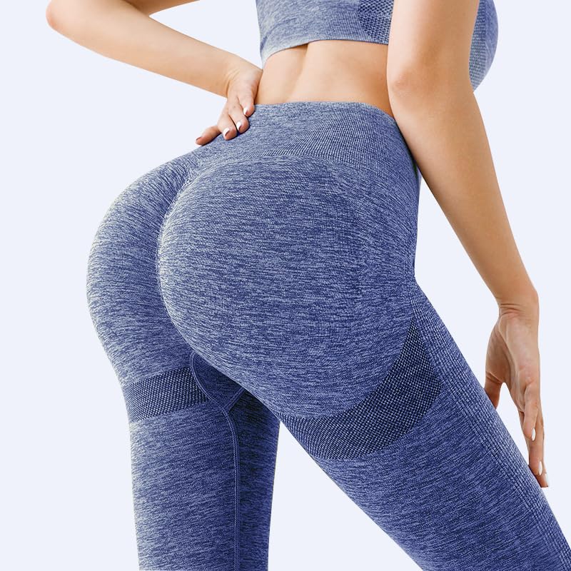 VITION High Waisted Leggings for Women Scrunch Butt Lifting TIK Tok Yoga Pants,Workout Anti Cellulite Tummy Control Tights