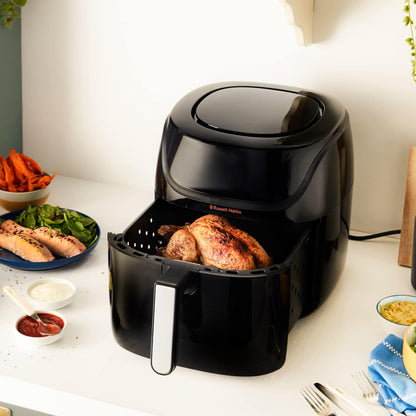 Russell Hobbs Digital Air Fryer XL - 8L Capacity, 1800W, 10 Pre-set Cooking Functions, Dishwasher Safe - (27170 ) Black - 1-Year Warranty