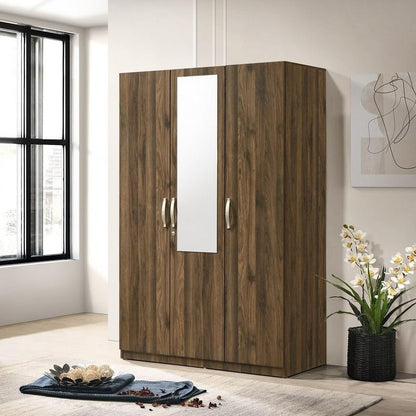 HomeBox Kulltorp Plus 3-Door Wardrobe with Mirror