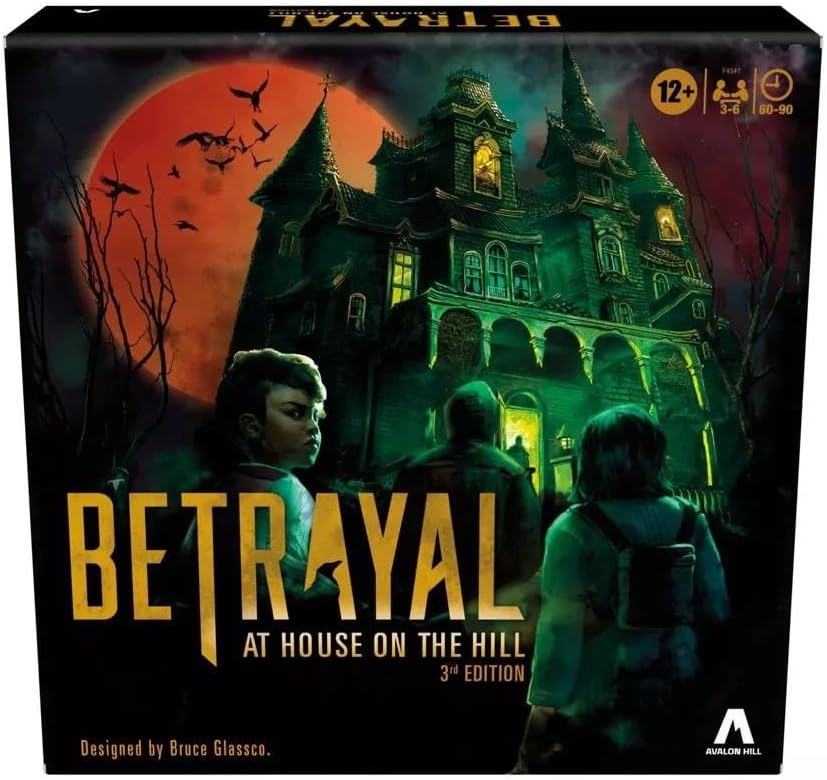 Hasbro Gaming Avalon Hill Betrayal at The House on The Hill 3rd Edition Cooperative Board Game, Ages 12 and Up, 3-6 Players, 50 Chilling Scenarios