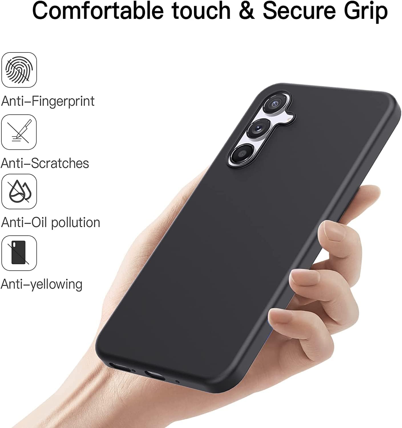 Zubitech Samsung Galaxy A54 5G Clear Cover Case soft TPU Transparent Silicone Rubber Back Protective Case shock Absorbent Reinforced Corner for Samsung Galaxy A54 5G Clear - CaveHubs