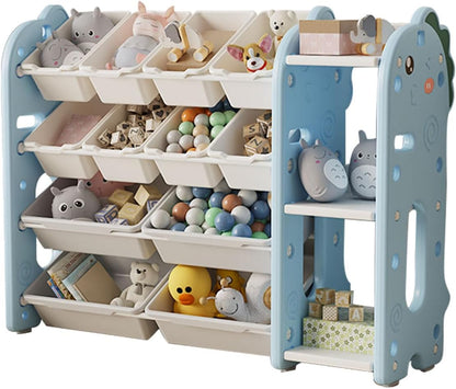 Solerconm Toy Organizers,Kids Storage Organizer for Toys, Toddler Bedroom Furniture for Toys (Style A, Cute Sheep)