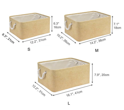 NB Storage Basket Bins (Medium 14.2x10.2x7.1in)