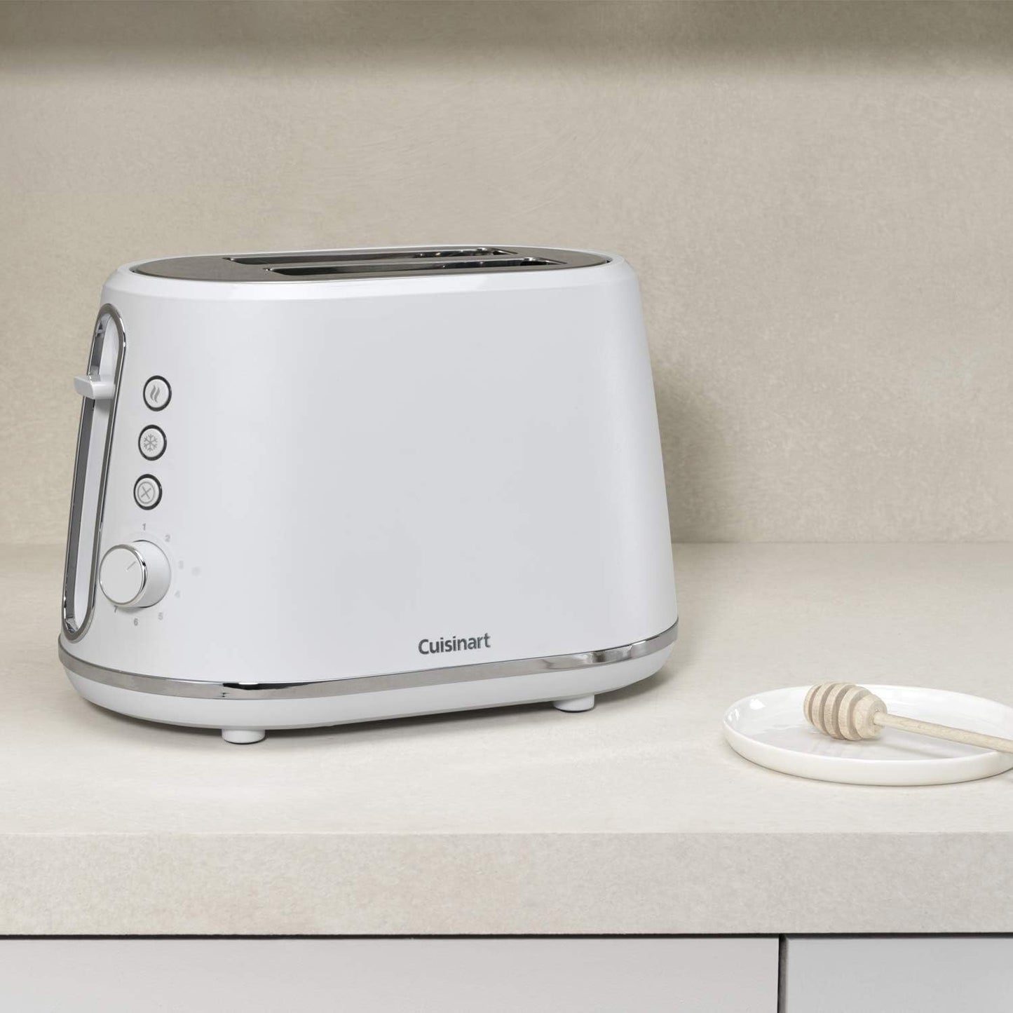 Cuisinart 2 Slice Toaster, 7 Toast Levels, White, 1000W, CPT780WU