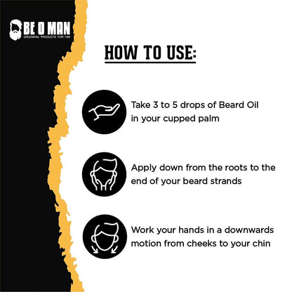 Be O Man Beoman Oudh Black Beard Oil For Grooming Men Beard