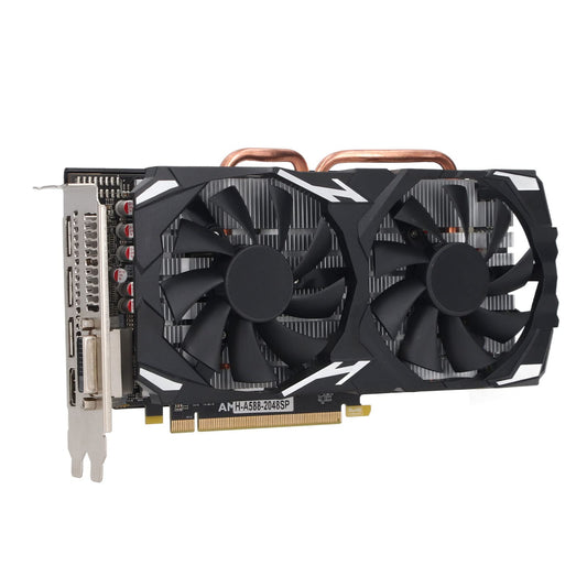 RX 580 Graphics Card 8GB GDDR5 256-bit Graphics Card with PCI Express 3.0 DP X3 DVI Low Noise Desktop Computer Graphics Cards for Office Gaming (RX580 8GB GDDR5 256BIT)