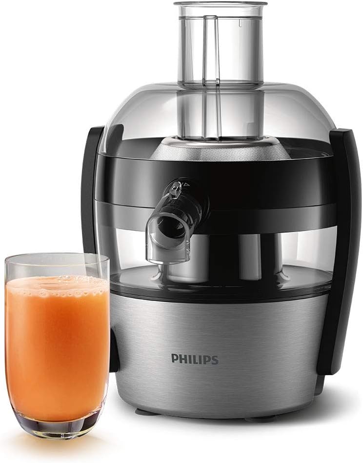 Philips HR1832/01 Viva Collection Compact Juicer, 1.5 Litre, 500 Watt - Black