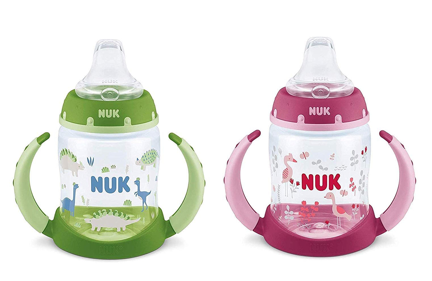 NUK Large Learner Cup, 10 oz, 2 Pack, 9+ Months, Timeless Collection, Amazon Exclusive, 70013, 2 Count (Pack of 1)