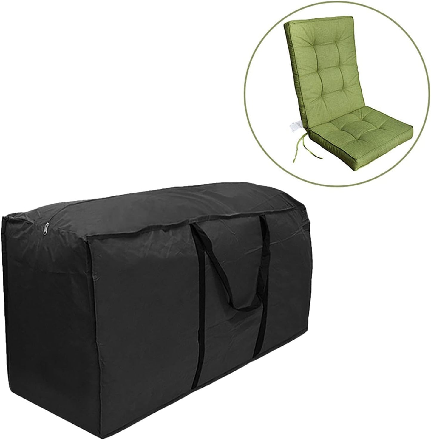 Furniture Cushion Storage Bag,Extra Large Outdoor Cushion Bag - Rectangular Protective Zippered Patio Furniture