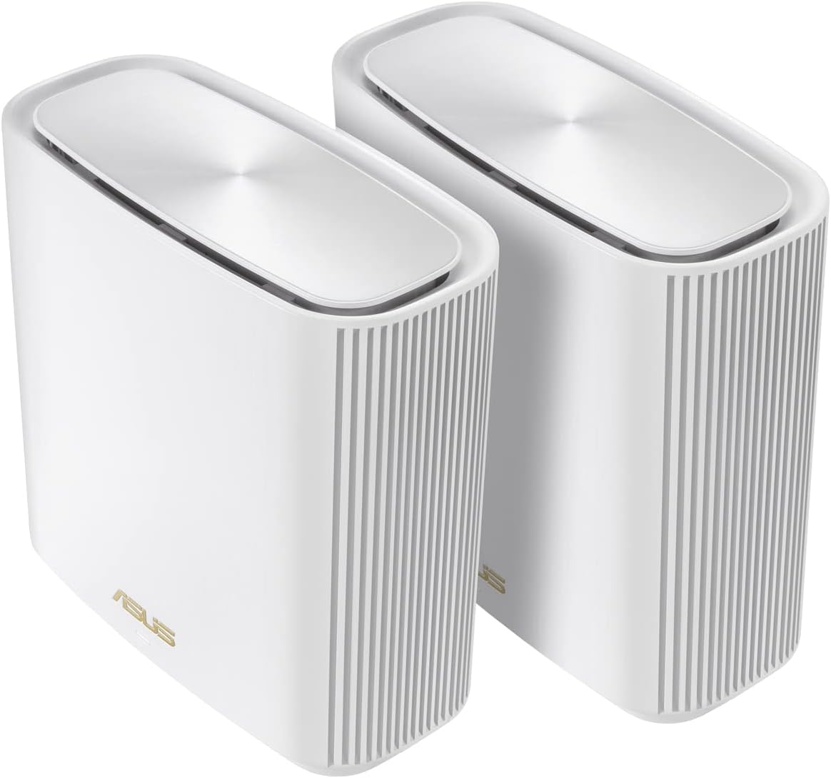 ASUS ZenWiFi XT9 AX7800 Tri-Band WiFi 6 Mesh WiFi System, 802.11ax, up to 5700 sq ft & 6+ rooms, AiMesh, Lifetime Free Internet Security, Parental Controls, Easy Setup, 2.5G WAN port