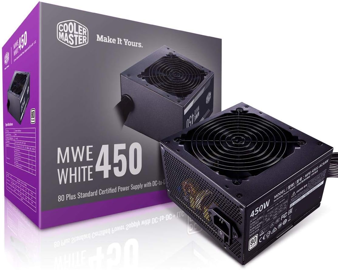 Cooler Master MWE Bronze 600 Watt 80 Plus Certified Power Supply, 3 Year Warranty - CaveHubs