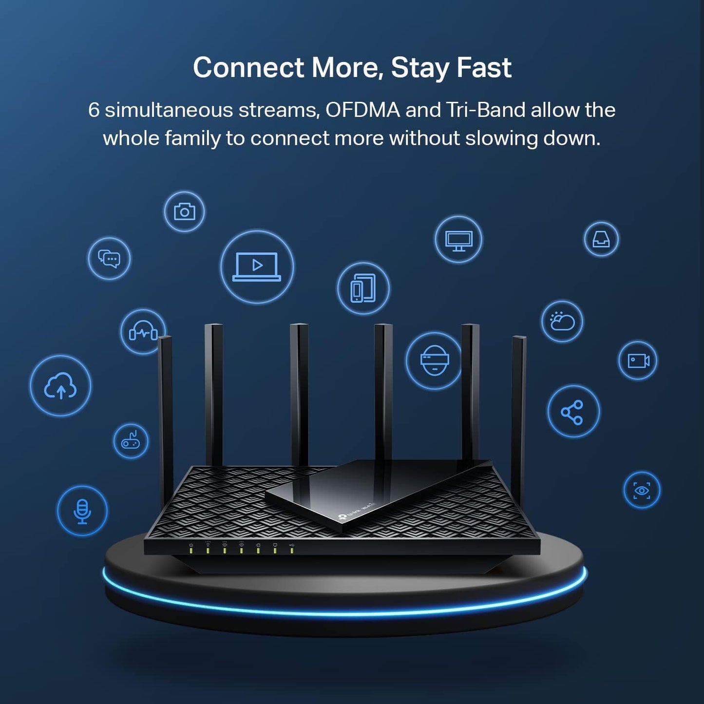 TP-Link AX3000 WiFi 6 Router – 802.11ax Wireless Router, Gigabit, Dual Band Internet Router, Supports VPN Server and Client, OneMesh Compatible (Archer AX55)