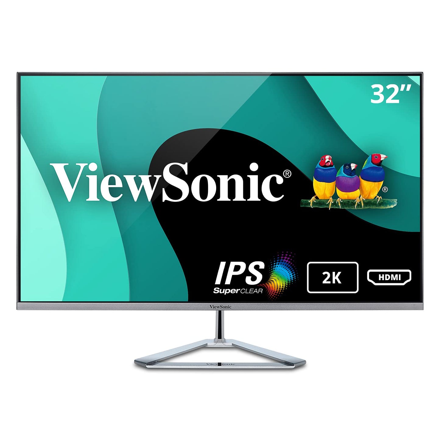 ViewSonic VX3276-MHD 32 Inch 1080p Frameless Widescreen IPS Monitor with Screen Split Capability HDMI and DisplayPort - CaveHubs