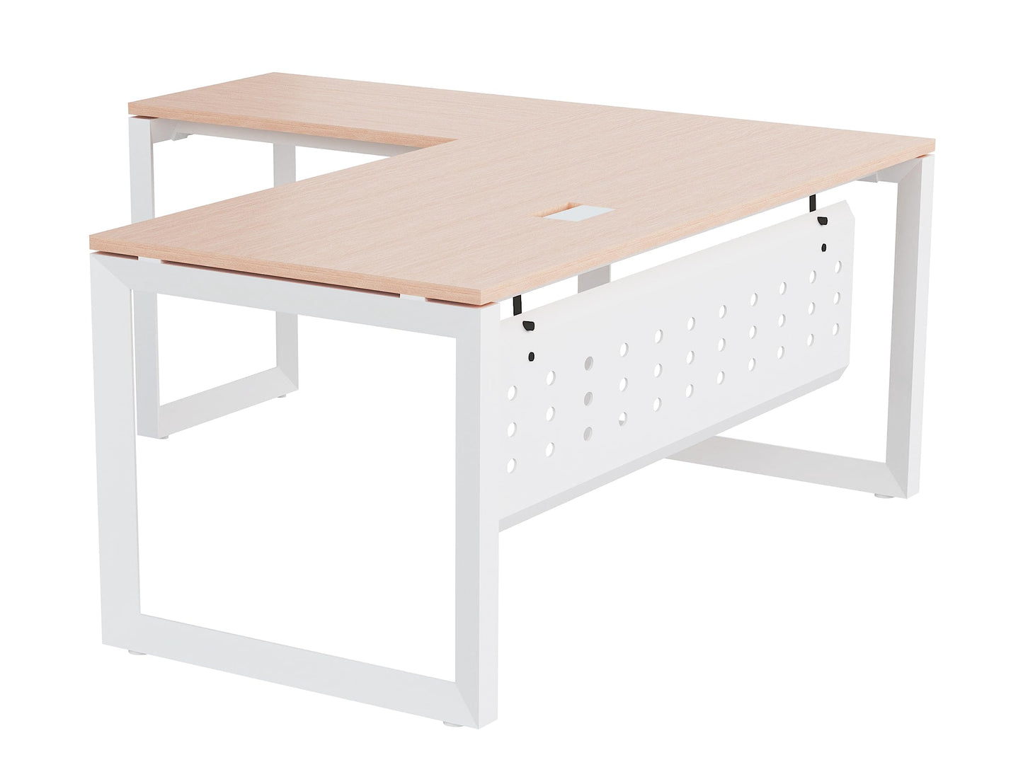 Mahmayi Vorm 136-18 White Modern Workstation Material-Melamine on MDF