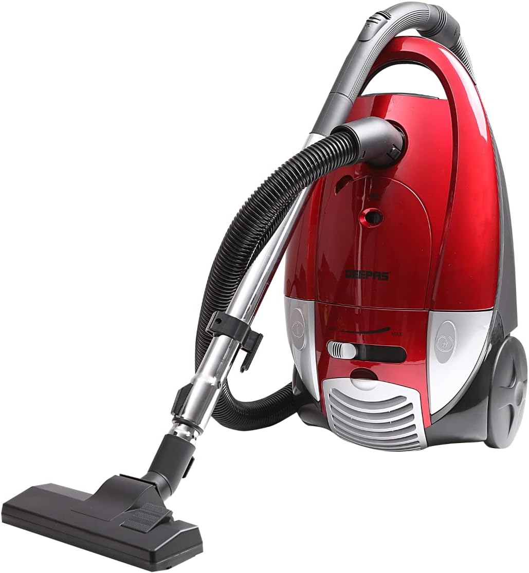 Geepas GVC2596N Stick & Handheld Vacuum Cleaner, HEPA Filter | Handheld & Stick, 0.9L Dust Bag Capacity, 600W Powerful Motor, Transparent Dust Cup for Easy Check, Lightweight Body & Low Noise