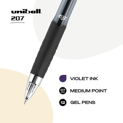 Uniball Signo 207 Gel Pen 12 Pack, 0.5mm Micro Black Pens, Gel Ink Pens | Office Supplies Sold by Uniball are Pens, Ballpoint Pen, Colored Pens, Gel Pens, Fine Point, Smooth Writing Pens