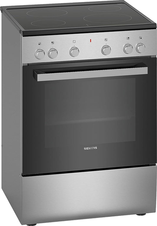 Siemens iQ300, free-standing electric cooker, Stainless steel