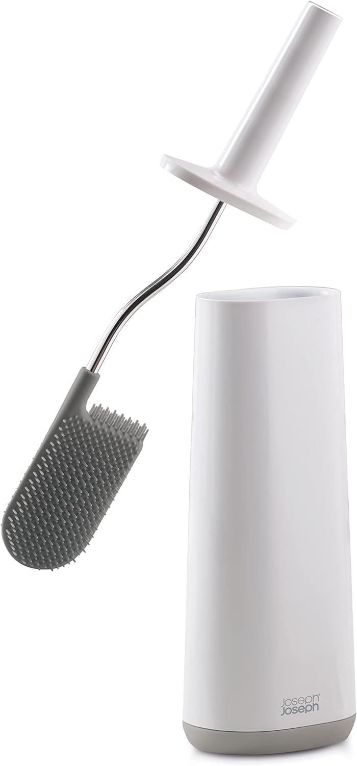 Joseph Joseph Toilet Brush With Slim Holder Flexible Anti-Drip