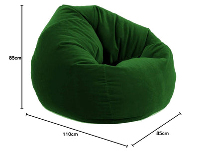 Poppins HOME Bean Bag Soft and comfortable Lounger chair Living Room Furniture and Outdoor Furniture,Green