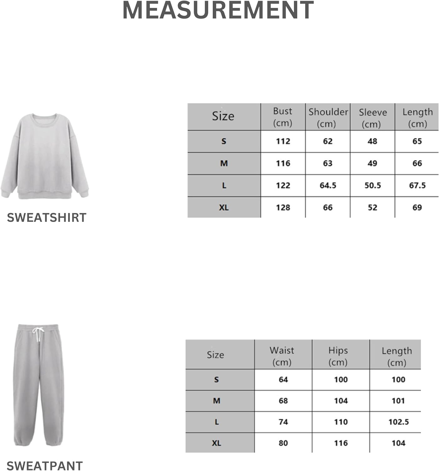 My Happy Place - Women Jogger Active Wear Sportswear | Sweatpant Suits for Ladies | Crew Neck Fleece Sweatshirt & Loose Pants | 2 Piece Jogging Outfit