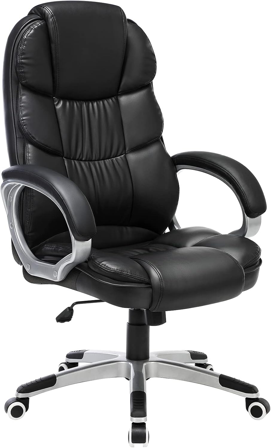 Songmics Office Chair Swivel Office Chair, Max. Load Capacity 150 Kg, Black Obg24B