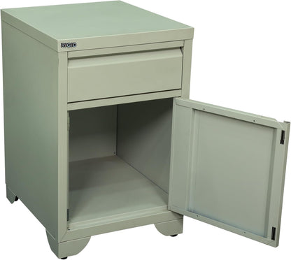 RIGID Steel One Drawer Mobile Pedestal Storage Unit Modern Office Furniture with Cabinet Drawer and Adjustable Legs