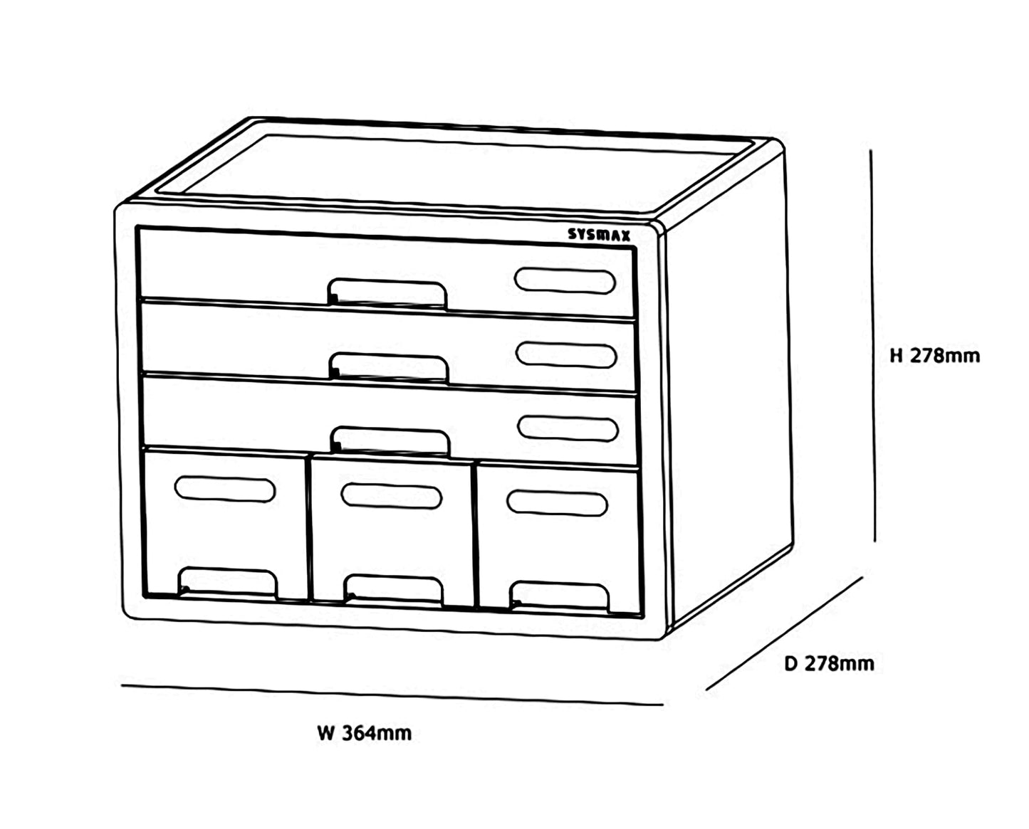 Litem Combo File Cabinet | 6 Drawers with Lable Index | Grey | Desk Organizer Storage Drawers for Office, Home, School Supplies