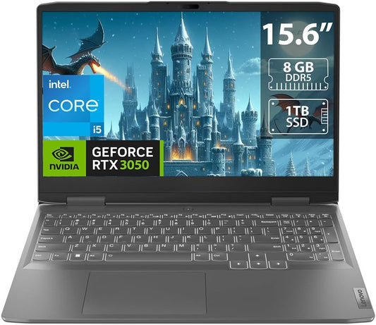 Lenovo – LOQ 82XV002LUS Gaming Laptop 15.6" FHD Display - Intel Core i5-13420H, 8GB DDR5 RAM -1TB SSD - NVIDIA GeForce RTX 3050 6GB Graphics, Windows 11 Home, English KB, Storm Grey.