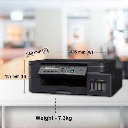 Brother Wireless All In One Ink Tank Printer, DCP-T520W, Mobile & Cloud Print And Scan, High Yield Ink Bottles - CaveHubs