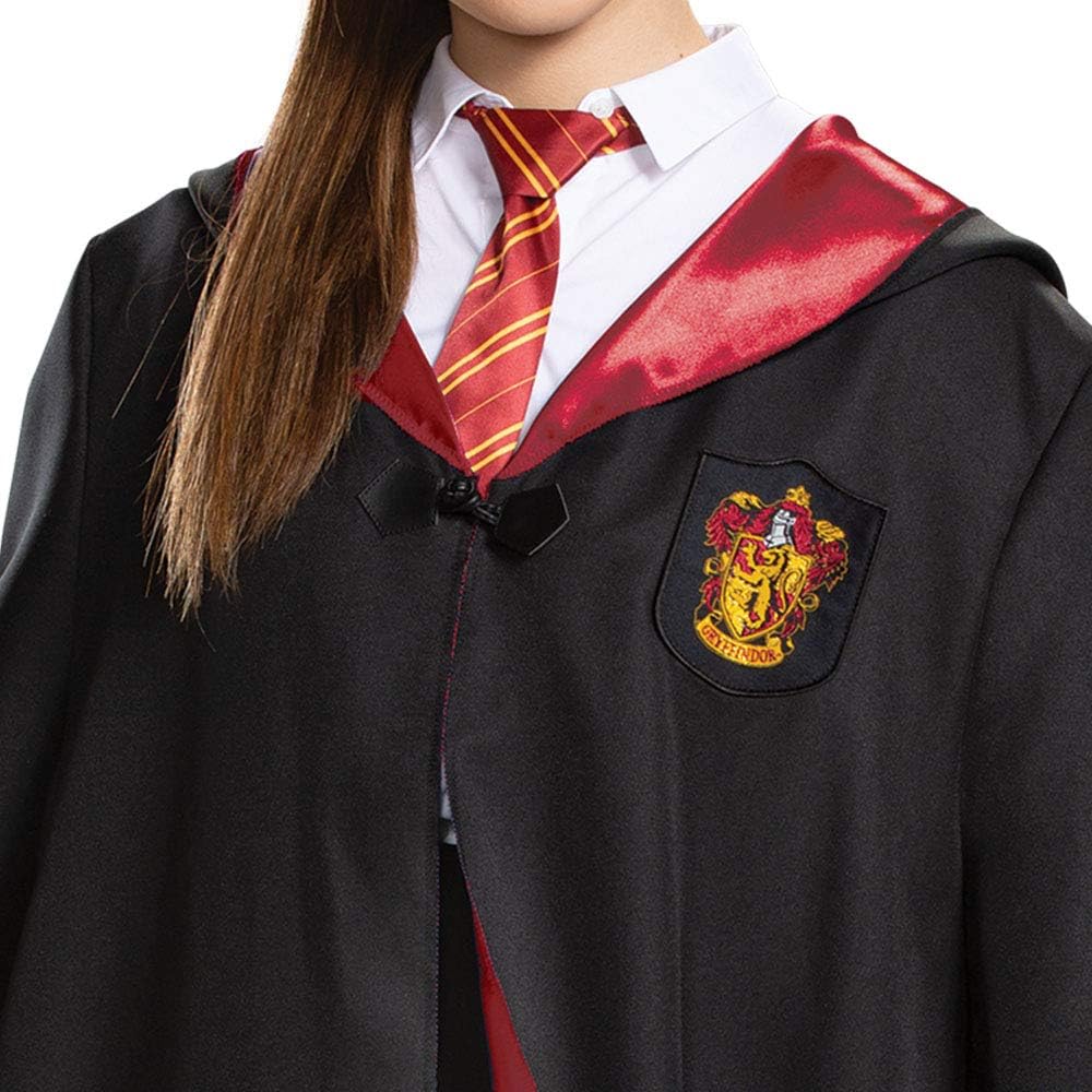 DISGUISE Harry Potter Robe, Deluxe Wizarding World Hogwarts House Themed Robes for Adults, Movie Quality Dress Up Costume Accessory, Black