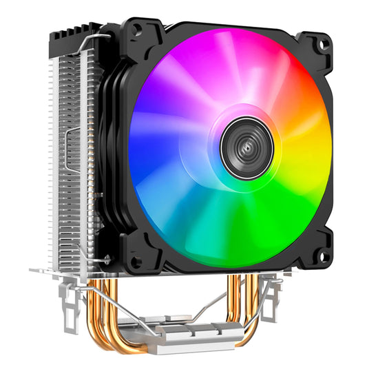 CPU Air Cooler, 3-pin RGB CPU Cooler, RGB CPU Fan, 95W TDP, Pure Copper Heat Pipes, Removable 92mm PWM Fans, Fins Bending, RGB Lighting, Compatible with Intel LGA 1700/1200/115X & AMD AM5/AM4