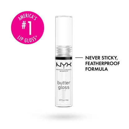 NYX PROFESSIONAL MAKEUP Butter Gloss, Strawberry Parfait, 0.27 Ounce